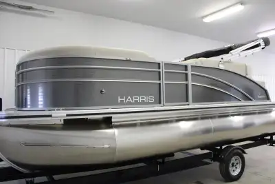 Brand new 2023 Harris HCX 190 with 60 Mercury and single axle trailer