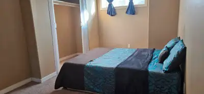 Single bedroom basement suite is available from July 1 !
