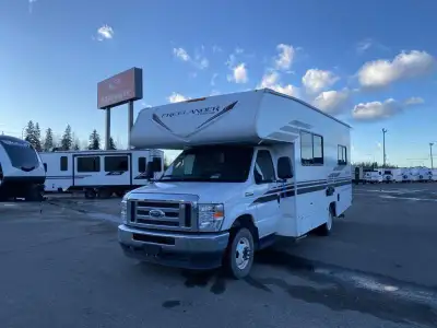 Coachmen Freelander Class C gas motorhome 22XG highlights: Multi-function Cargo Bay Area Murphy Quee...