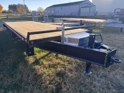102 x 30ft Deckover Pintle in stock now at Belore Trailer Sales !! 25ft Wood Deck w/ 5ft Angle Beave...