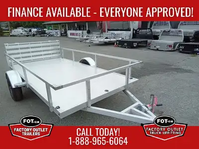 Welcome to Factory Outlet Trailers! NEW Marlon 6x12ft Aluminum Utility Trailer - Robust and Lightwei...