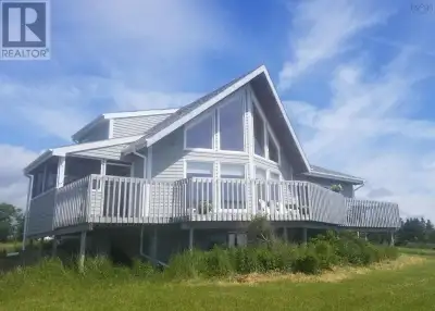 One of the finest properties you will find on Cape Breton Island. This home is a Post & Beam Chalet...