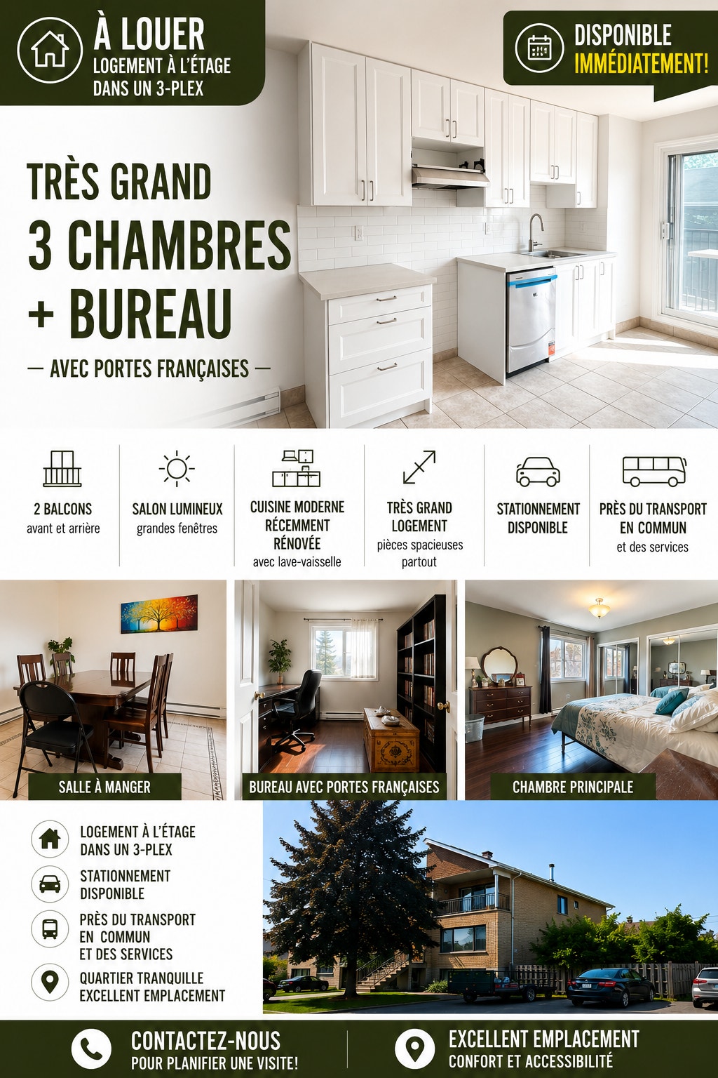 Beautiful Large 3 + 1 bedroom in Pierrefonds West — photo 1