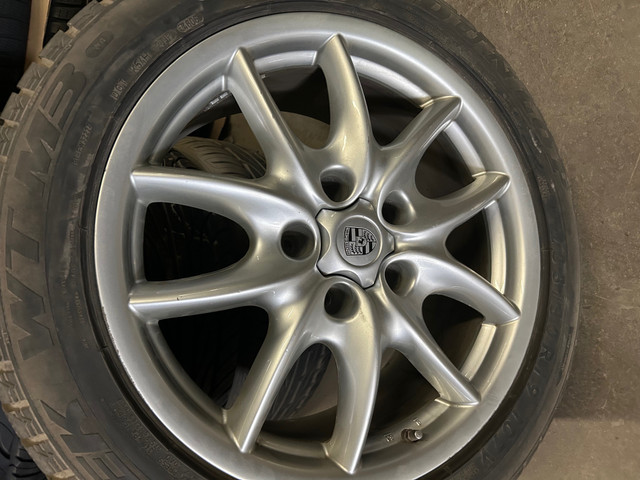 Used OEM Porsche rims with winter tires in Tires & Rims in City of Toronto - Image 4