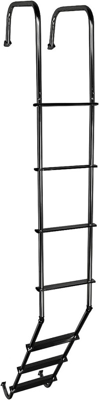 Universal Exterior RV Ladder, Black in Stock