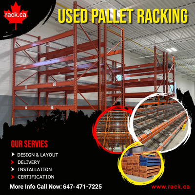 USED PALLET RACKING FOR SALE We have a large stock of new and used Redirack warehouse rack. Racks ma...