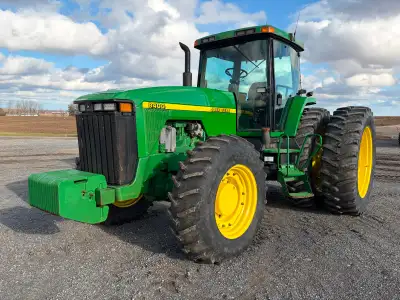 John Deere 8400, 16 speed powershift, 4 remotes, quick hitch, large 1000 PTO, front and rear weights...