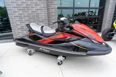 PRICE INCLUDES REBATE In stock we have a new 2023 Kawasaki STX160LX in Ebony / Neon Red ON SALE NOW...