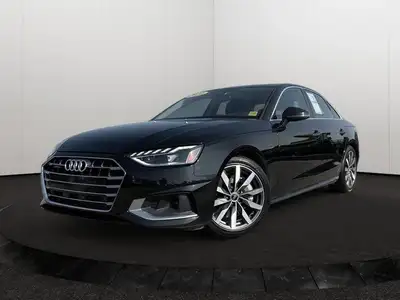 This Audi A4 Sedan has a powerful Intercooled Turbo Gas/Electric I-4 2.0 L/121 engine powering this...