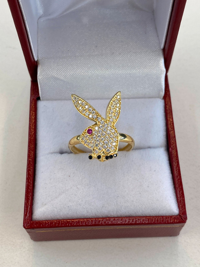 NEW! 10K Gold Playboy Bunny Pendant w/CZ Accents in Jewellery & Watches in City of Toronto - Image 4