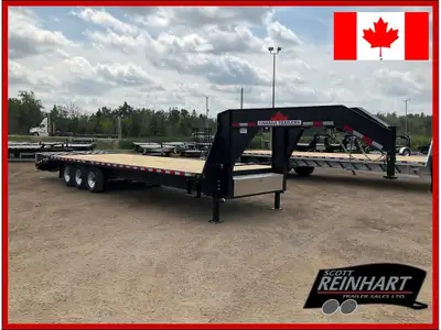 2026 Canada Trailers 8.5x30 10.5 Ton Gooseneck Equipment Trailer 22,680LB GVWR, 3 7000LB Axles with...