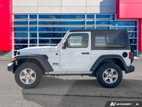 Odometer is 7837 kilometers below market average! Bright White Clearcoat 2022 Jeep Wrangler Sport S... (image 1)