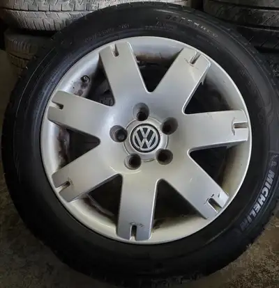 205/55/16 Michelin Defender with alloy rims 5x112 Volkswagon Great shape, installed ________________...