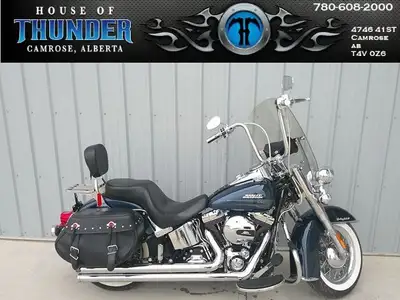 The 2016 Harley-Davidson Heritage Softail Classic is a nostalgic throwback to the golden age of tour...