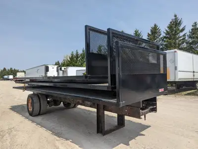 New 8.5' X 20' Steel Flat Decks Steel Checker Plate Floors 4' Head Boards 2' Steel - 2' Expanded Met...