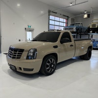 Check out this 2009 Chevrolet Silverado Cadillac Escalade conversion dually pick up. This is a compl... (image 1)