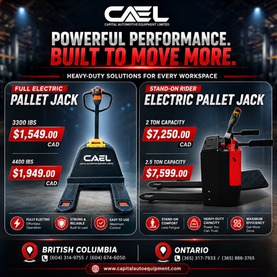 CAEL Electric Pallet Jack / Electric Pallet Truck Compact, Powerful & Easy to Use! Move heavy loads...