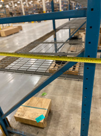 Used wire mesh deck for 44” deep pallet racking