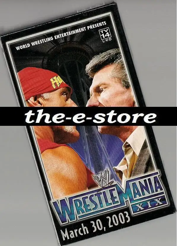 Wrestling VHS/DVD 2003 - WRESTLEMANIA 19. WWE/WWF/WCW/NWA/TNA.