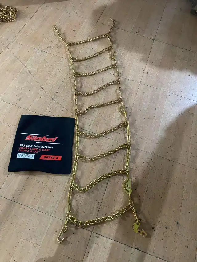 NEW SKID STEER LOADER TIRE CHAINS SNOW CHAIN 12X16.5 & 10X16.5 in Heavy Equipment Parts & Accessories in Prince Albert - Image 11