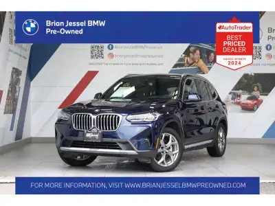 2022 BMW X3 xDrive30i 2.0L I4 TwinPower Turbo AWD 8-Speed Automatic EXTERIOR - TANZANITE BLUE METALL...