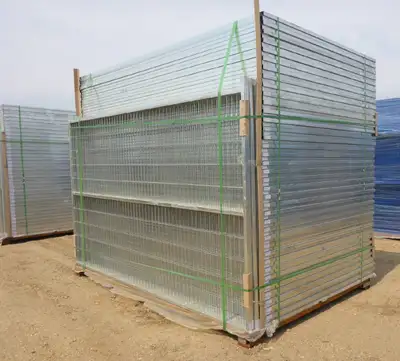 NEW CONSTRUCTION FENCE GALVANIZED & POWDER COATED, View more