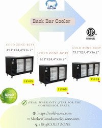 BACK DOOR COOLER - ALL SIZES - COLD ZONE - ALL ONTARIO DELIVERY