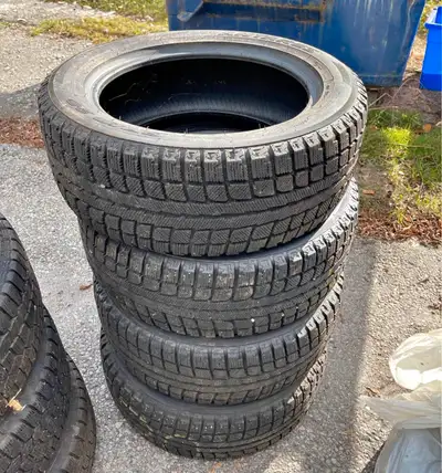 (4) 205,55 16 Antares Snow Tires Dot 2019 80 percent tread Good for many more seasons. End of season...