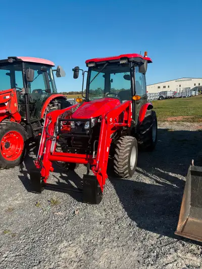 2023 TYM 474 GC 47HP Factory Cab with heat and AC Quick attach Loader and bucket Shuttle shift trans...