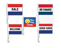 $1/each. Car dealer  window flags. USED CARS, SALE, WE FINANCE..