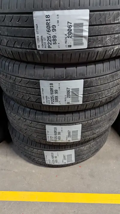 SET OF 4X YOKOHAMA AVID GT TAG # 20067 Size: 225/60R18 225/60R18 Excellent condition Pressure tested...