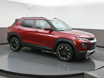 The 2021 Chevrolet Trailblazer, captivating in striking white with a sleek grey-dark interior. This...