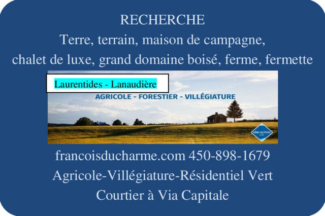 RECHERCHE maisons, grands terrains, terres. dans Terrains à vendre  à Trois-Rivières - Image 4