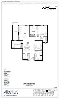 Akelius three bedroom apartment for rent. Located near sauve in the Ahuntsic neighborhood, Montreal.... (image 8)