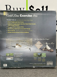 Midwest Gold Zinc Exercise Pen With Door 540-24  - BRAND NEW