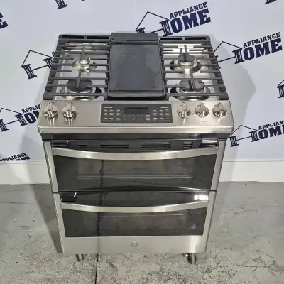 Used GE Gas Stove Double Oven  Stainless JCGSS86SPSS 30″, View more