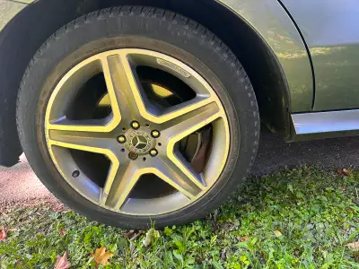20 in rims on 265-45-R20 tires - original Mercedes rims