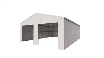 NEW DOUBLE METAL GARAGE BUILDING SHED & ROLL UP DOORS 25X33 FT CG2533 SALE $6995.00 (NO OVERHEAD DOO...
