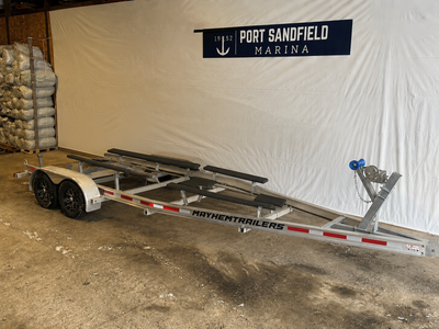 MLM - Muskoka Region Mayhem 10400 LB tandem Axle aluminum trailer for sale at Port Sandfield Marina....