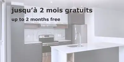 Renovated Akelius two bedroom apartment for rent. Located near Sauvé in the Ahuntsic neighborhood, M...