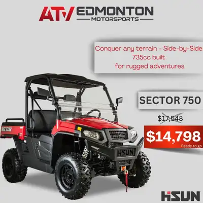 Hisun UTV - Sector 750 EPS Limited Time Offer! The last unit in stock, with no camo fee. The price i...