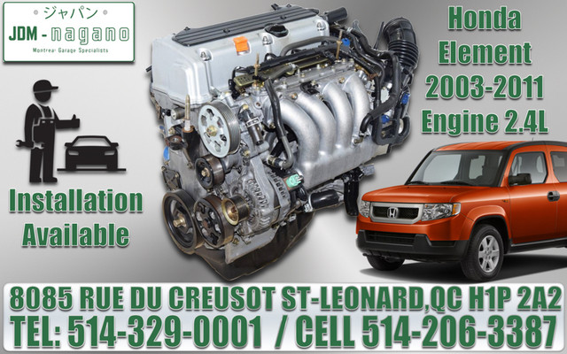Moteur Honda CRV Accord 2.4 K24A Engine 03 04 05 06 07 08 09 dans Moteur, Pièces de Moteur  à Ville de Montréal - Image 4