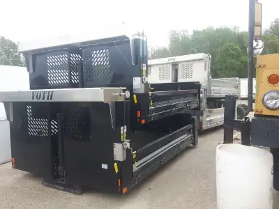 We have NEW landscape style dump boxes in stock. Steel or aluminum available. Fold down sides and do...