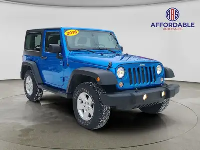 Affordable 2016 Jeep WRANGLER Sport 4X4! KEY HIGHLIGHTS!!! Great Deal + Easy Financing Available! We...