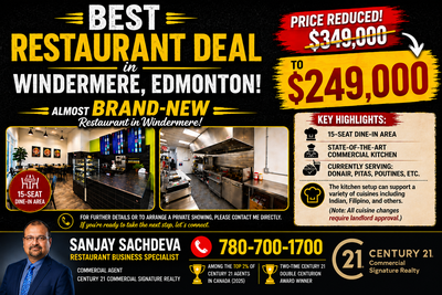 For Sale - Restaurant In Windermere , Edmonton, View more