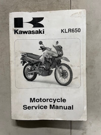 Sm304 Kawi KLR650 KL650 Motorcycle Service Manual  99924-1384-01