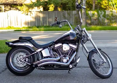 Clean, well maintained 2009 Harley Davidson FXSTC w/106 S&S ("Stage IV") fast and loud power enhance...