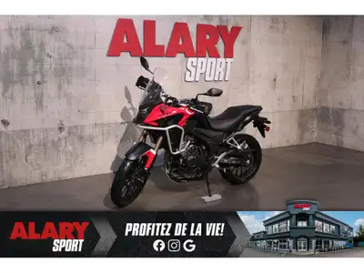 Alary Sport 2022 Honda CB500X Honda CB500X 2022 Cette MOTOCYCLETTE HONDA CB500X 2022 est disponible...