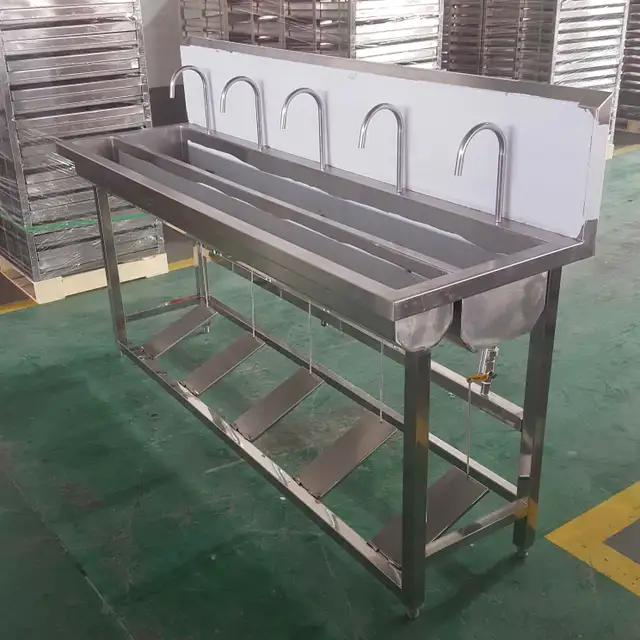 5 PERSON FOOT OPERATED HAND WASHING STATION HYGIENE SINK 1218235 in Other in Regina - Image 3