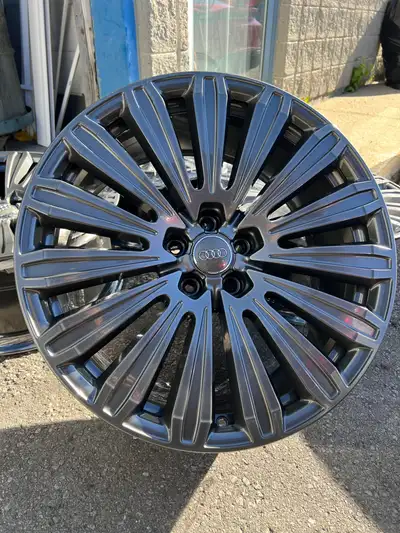 Stunning set of original Audi A8 / S8 forged wheels in glossy gunmetal finish. Will also fit other A...